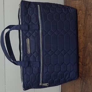 EUC Aimee Kestenberg Mara Blue Quilted Small Satchel Women's Purse